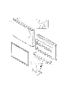 Part Location Diagram of 3012321500 Daewoo Refrigerator freezer door gasket (white)