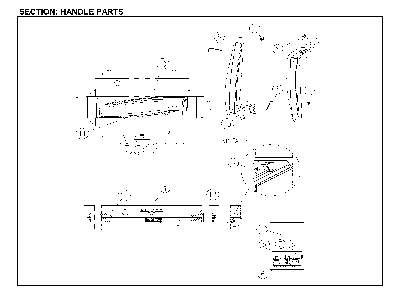 Part Location Diagram of 30126-0026100 Daewoo Handle refrig,white