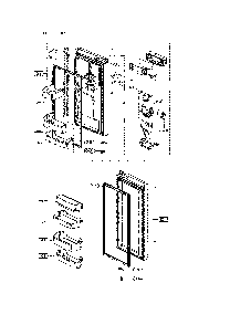 Refrigerator door Diagram and Parts List for 11173035910  Kenmore Refrigerator