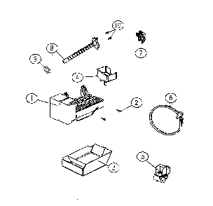 Part Location Diagram of 60140-0007602-00 Daewoo Refrigerator ice maker assembly