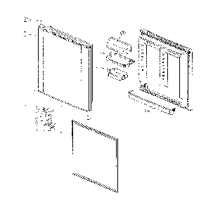 Part Location Diagram of 30190-0032800-00 Daewoo Refrigerator door shelf rail