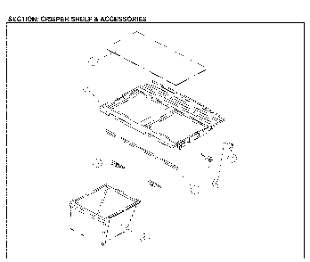 Part Location Diagram of 3017616500 Daewoo Refrigerator Crisper Drawer Cover Trim 3017616500