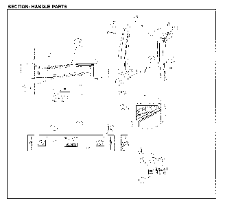 Part Location Diagram of 60140-0007201 Daewoo Refrigerator door handle assembly (black)