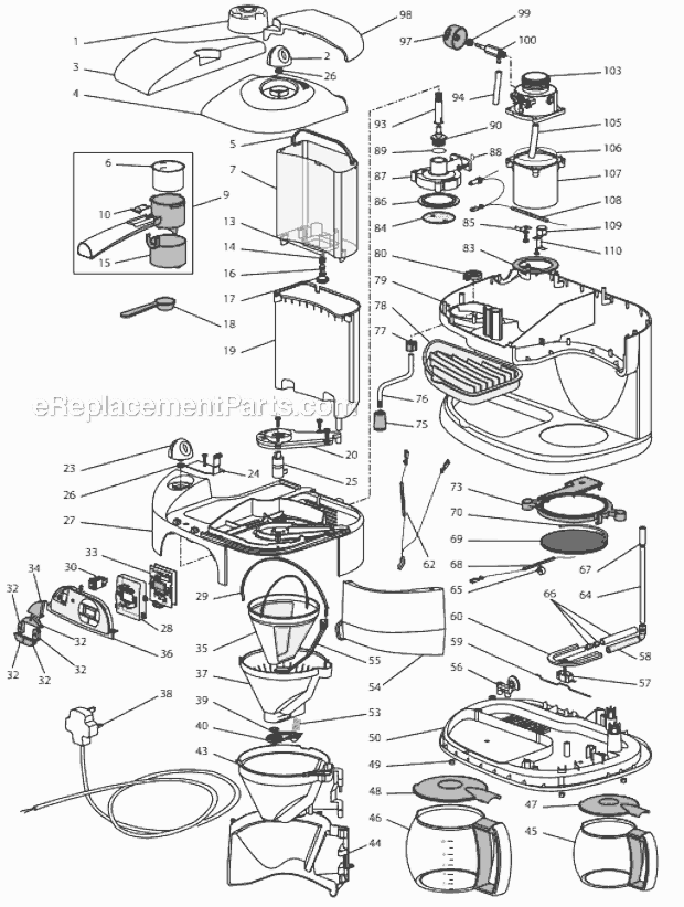 Thermostat 145°C Pour Cafetière Delonghi - Pièce Détachée Référence 5232100000 - Compatible Modèle M651