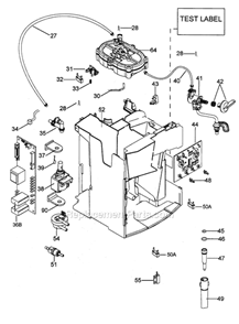 Page B Diagram and Parts List for  DeLonghi Coffee Maker