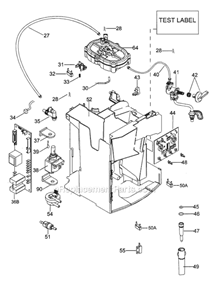 Page B Diagram and Parts List for  DeLonghi Coffee Maker