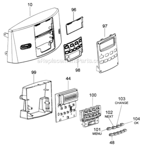 Page B Diagram and Parts List for  DeLonghi Coffee Maker