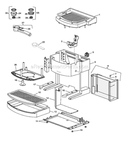 Page A Diagram and Parts List for  DeLonghi Coffee Maker