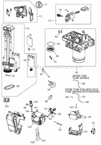 Page E Diagram and Parts List for  DeLonghi Coffee Maker