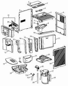 Page A Diagram and Parts List for  DeLonghi Coffee Maker