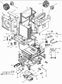 Page B Diagram and Parts List for  DeLonghi Air Conditioner