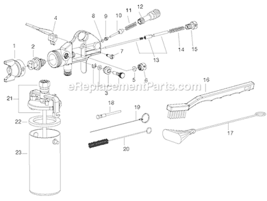 Part Location Diagram of D26503 DeVilbiss Screw Fluid Needle C