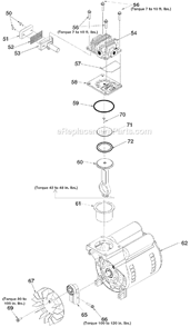 Page B Diagram and Parts List for Type 0 DeVilbiss Compressor