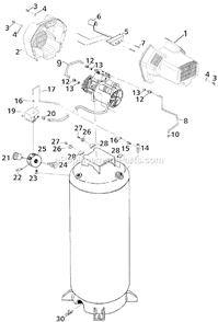 Page B Diagram and Parts List for Type 3 DeVilbiss