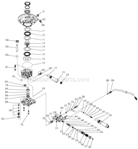 Page A Diagram and Parts List for Type 0 DeVilbiss Pressure Washer