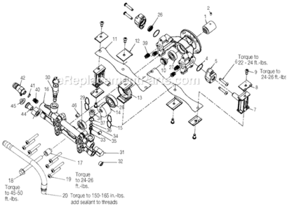 Page A Diagram and Parts List for Type 0 DeVilbiss Pressure Washer