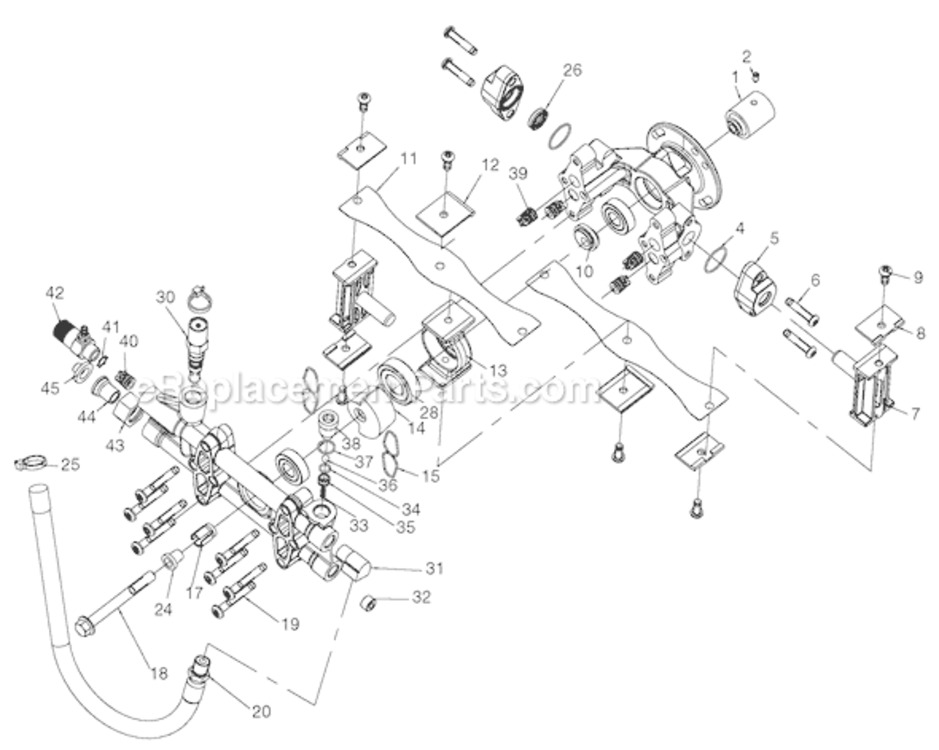 Page A Diagram and Parts List for Type 0 DeVilbiss Pressure Washer