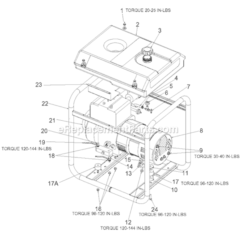 Page A Diagram and Parts List for Type 1 DeVilbiss