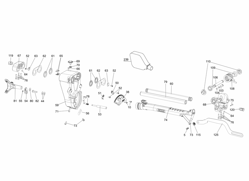 Section 2 Diagram and Parts List for Type 23 DeWALT Saw