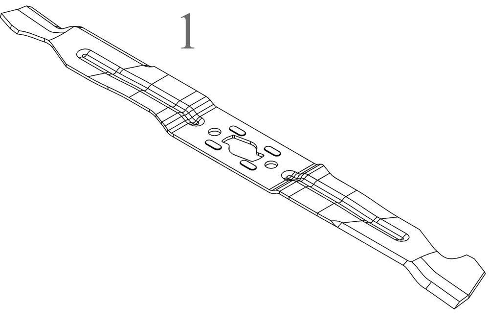 Blade Diagram and Parts List for (181EU2C2738)(2022) DeWALT Lawn Mower
