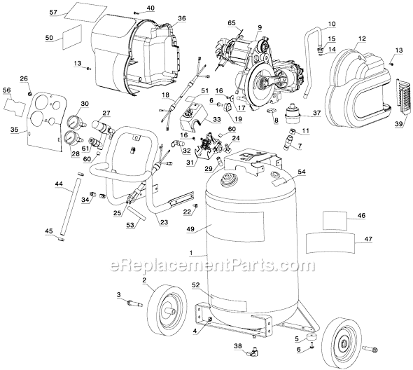 Page B Diagram and Parts List for Type 2 DeWALT