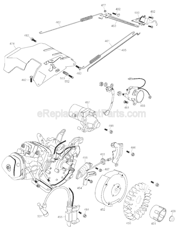 Page C Diagram and Parts List for  DeWALT Generator
