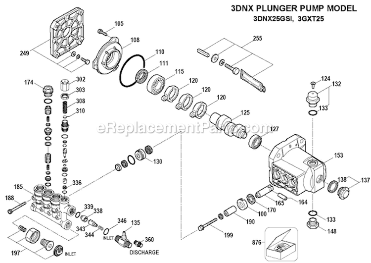 Page B Diagram and Parts List for Type 0 DeWALT Pressure Washer