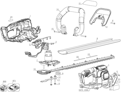Part Location Diagram of 90629314 DeWALT SHEATH