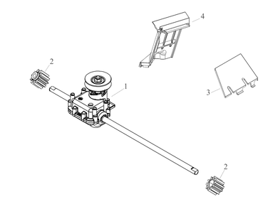 Transmission Diagram and Parts List for (18AEZ3C2739)(2022) DeWALT Lawn Mower