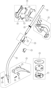 General Assembly Diagram and Parts List for 41CD27CC939 DeWALT Trimmer