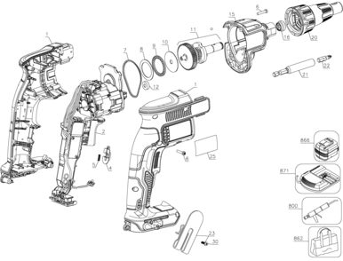 Part Location Diagram of 605852-00 DeWALT THRUST BEARING