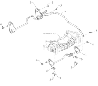 Height Adjustment Diagram and Parts List for (18AEZ3C2739)(2022) DeWALT Lawn Mower
