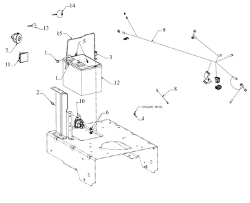 Electrical Diagram and Parts List for (DXGMW33382R)(2021) DeWALT Lawn Mower
