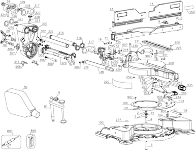 Part Location Diagram of N417380 DeWALT BUSHING