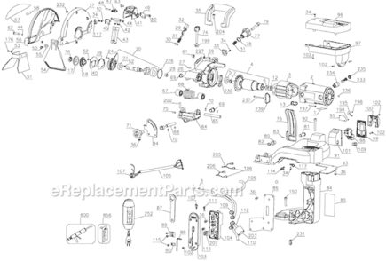 Part Location Diagram of 614367-00 DeWALT Carbon Brush