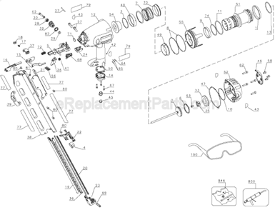 Part Location Diagram of 608611-00 DeWALT O-ring