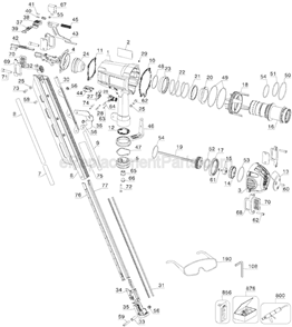 Part Location Diagram of 626197-00 DeWALT Roll Pin