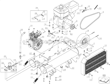 Page F Diagram and Parts List for Type 2 DeWALT