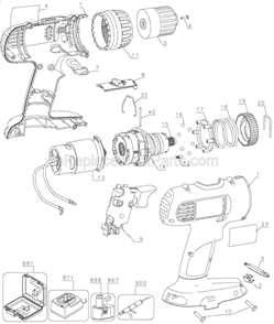 Part Location Diagram of 391911-00 DeWALT Adjusting Nut