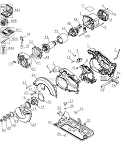 Part Location Diagram of N062190 DeWALT Shoe Assembly