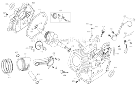 Page C Diagram and Parts List for Type 1 DeWALT Pressure Washer