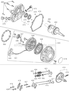 Page C Diagram and Parts List for  DeWALT Pressure Washer