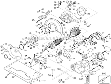Part Location Diagram of 429981-00 DeWALT Switch Kit
