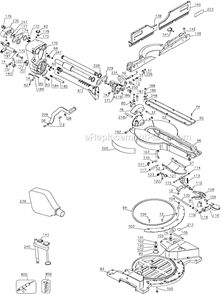 Part Location Diagram of N090294 DeWALT Bevel Scale