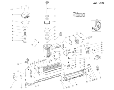 Part Location Diagram of 9R228028 DeWALT END CAP