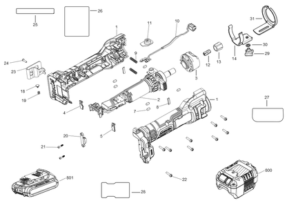 Part Location Diagram of N728013 DeWALT Insert
