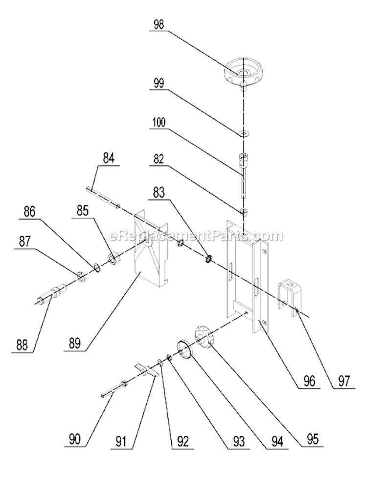 Page A Diagram and Parts List for Type 1 Delta Band Saw
