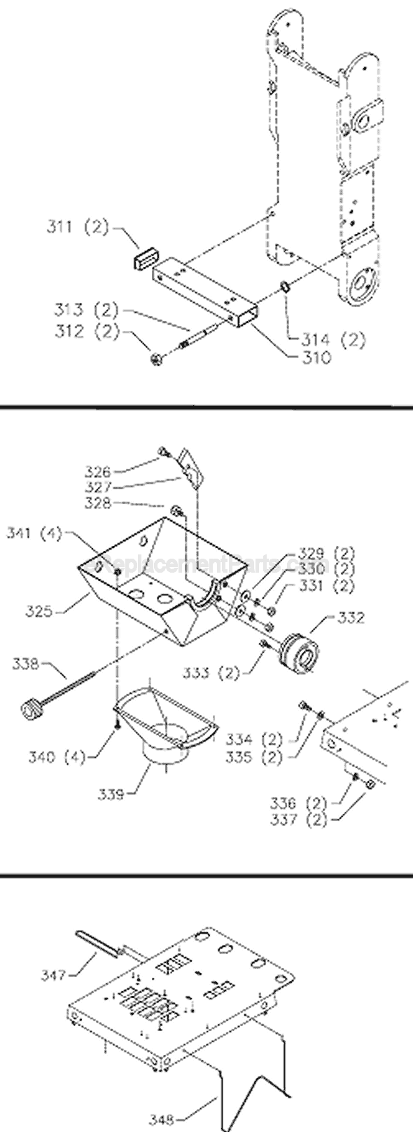 Page D Diagram and Parts List for Type 1 Delta Sander Polisher