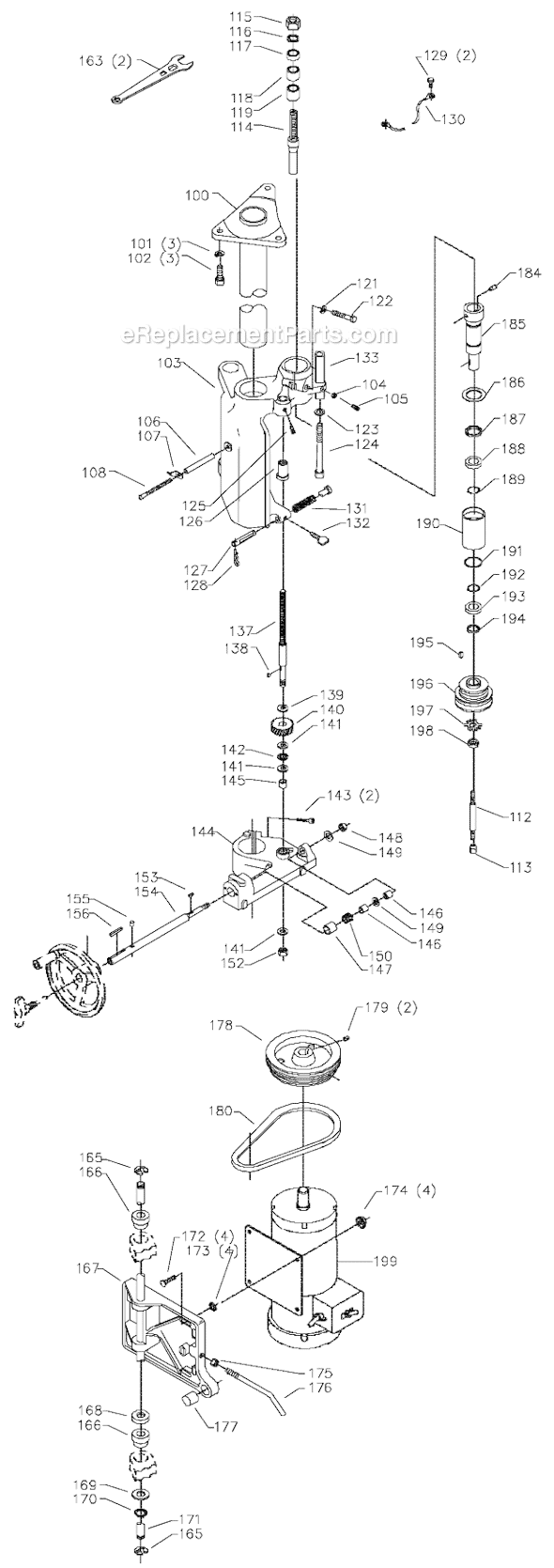 Page B Diagram and Parts List for Type 1 Delta Shaper