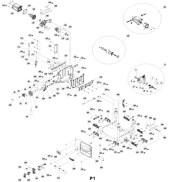 Delta 36-6023 Diagram and Parts List for  Delta Saw